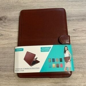Mosiso PU Leather Book Cover for 12” display laptop case